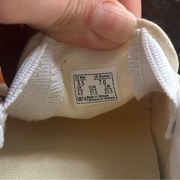 Vans Checkerboard Slip-On Shoes - Red, Blue, Orange - Picture 9 of 9